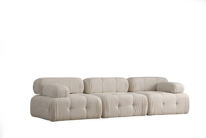 Atelier Del Sofa Doblo Sofá de 3 Plazas Cream Bouclette